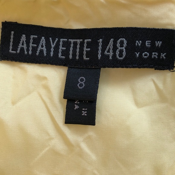 Lemon Yellow Full Skirt Lafayette 148 Size 8 - Picture 4 of 5